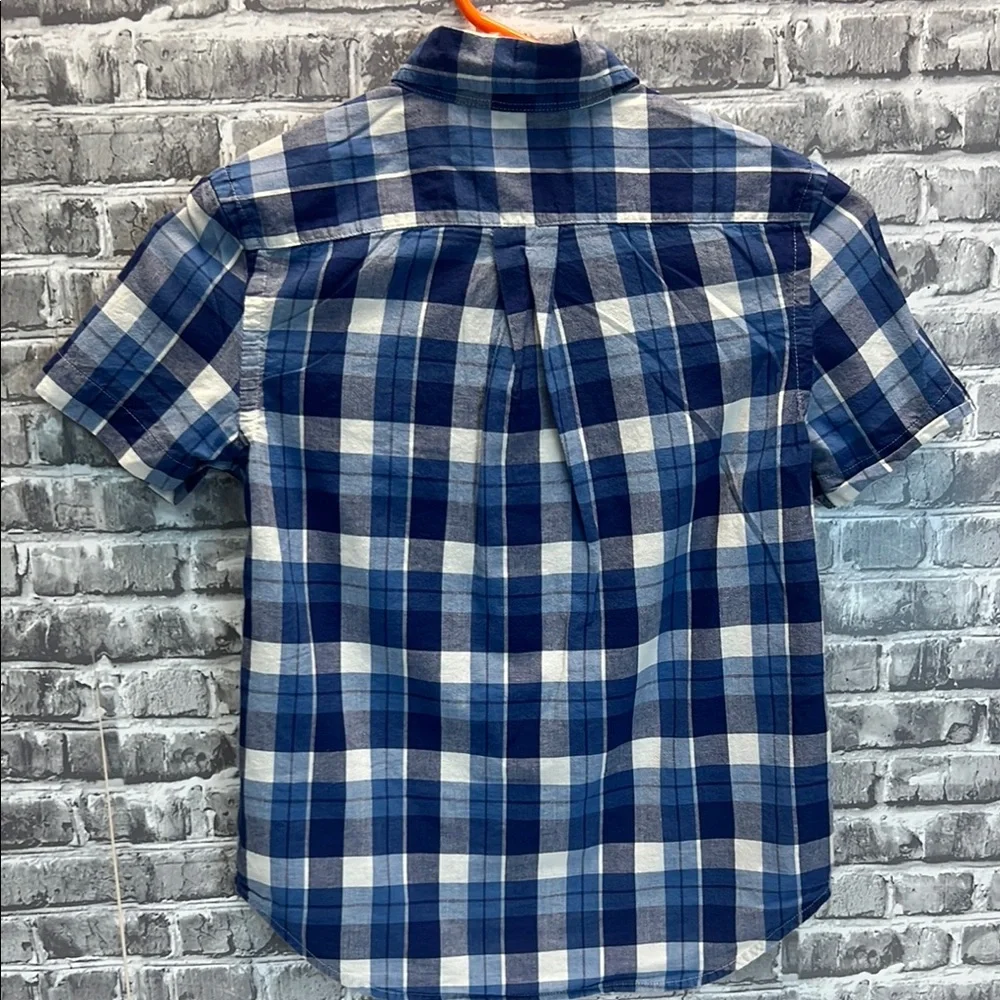Boys‎ Ralph Lauren Navy and White Plaid Shirt